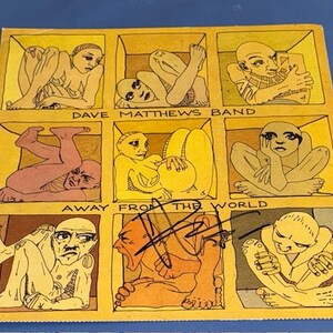 Dave Matthews Hand Signed Autographed DMB Away From The World 12x12 Promotional Album Flat