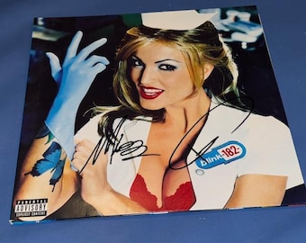 Tom Delonge & Mark Hoppus Hand Signed Autographed Blink 182 Enema Of The State Record Album
