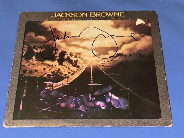 Jackson Browne Hand Signed Autographed Running on Empty Record