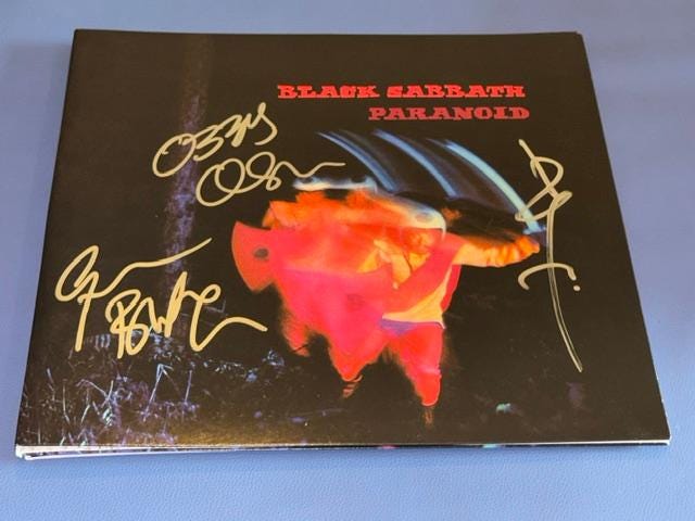 Signed ozzy osbourne memorabilia - Etsy 日本