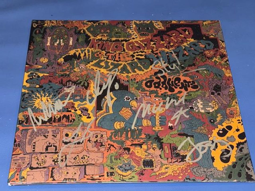 King Gizzard & the Lizard Wizard Entire Band Hand Signed