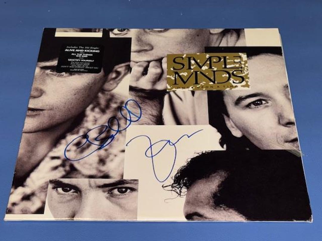 Jim Kerr & Charlie Burchill Hand Signed Autographed Simple Minds Record ...