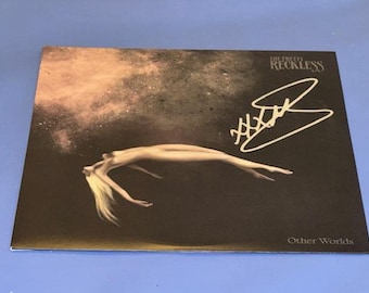 Album autografato e firmato a mano di Taylor Momsen The Pretty Reckless Other Worlds White Record