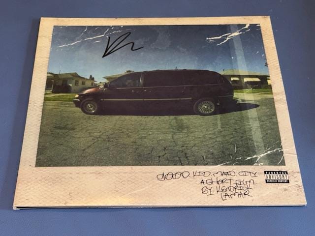 Kendrick Lamar Hand Signed Autographed Good Kid M.A.A.D City