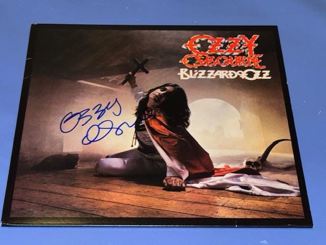 Signed ozzy osbourne memorabilia - Etsy 日本