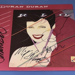Duran Duran Full Band Hand Signed Autographed Rio Record Album W