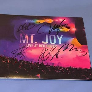 Mt. Joy Entire Band Hand Signed Autographed Live At Red Rocks Record Album