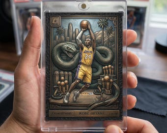 Kobe Bryant Black Mamba Custom Downtown Holo Trading Card Limited Edition