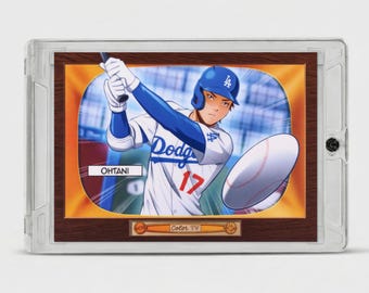 Tarjeta réplica de exhibición de Shohei Ohtani 2025 Bowman Anime #BA-2 / Artículos de colección de los Dodgers de Los Ángeles