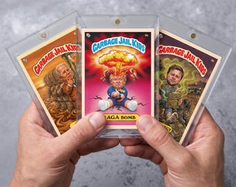 Political Satire Garbage Pail Kids Card Set, Trump Biden Vance Parody Collectible