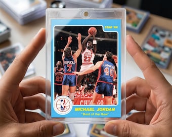 Michael Jordan Rookie Card 1986 Star Best Of The New #2 Exact Replica | Vintage Chicago Bulls Sports Memorabilia
