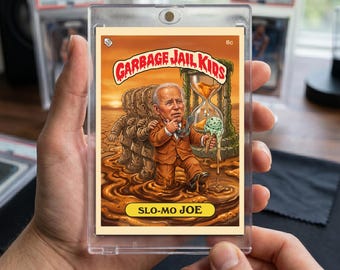 Joe Biden Slo-mo Joe Garbage Pail Kids Parody Card – Political Satire Collectible