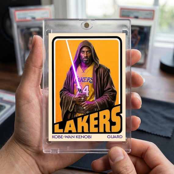Kobe Bryant Star Wars Trading Card - Kobe-Wan Kenobi Mashup -  Lakers Art Card - Good Life