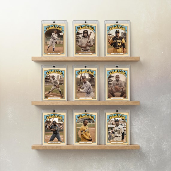 Wu-Tang Clan 1972 Topps Style Baseball Cards – Full 9-Card Hip Hop Art Set