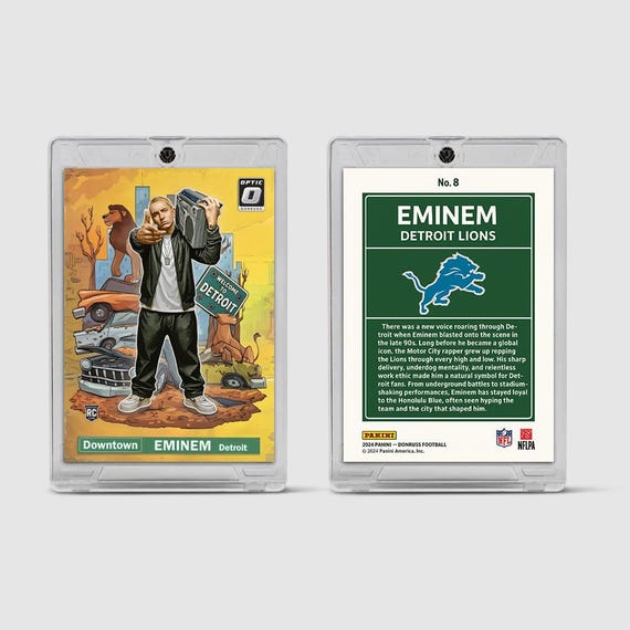 Eminem Donruss Downtown Homage Card – Detroit Rap Collectible Art