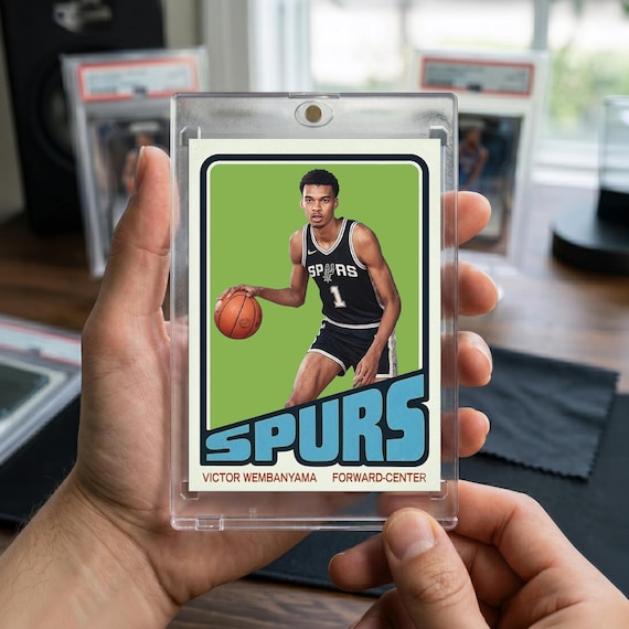 Victor Wembanyama Rookie Card | 1972-73 Topps Homage | San Antonio Spurs Sports Collectible | Wemby Basketball Card Gift