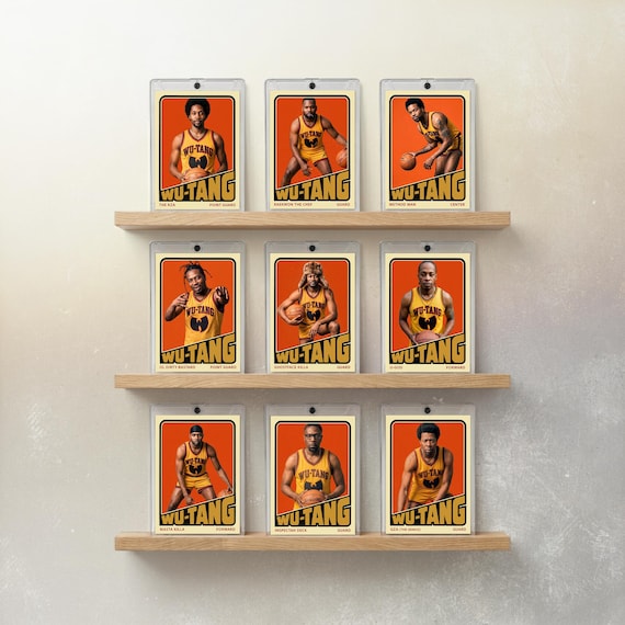 Wu-Tang Clan Retro Basketball Cards | 1972-73 Topps Homage, 9-Card Set