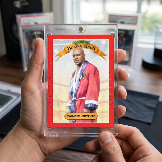 Evander Holyfield Boxing Kings Trading Card – Custom Sports Art Memorabilia