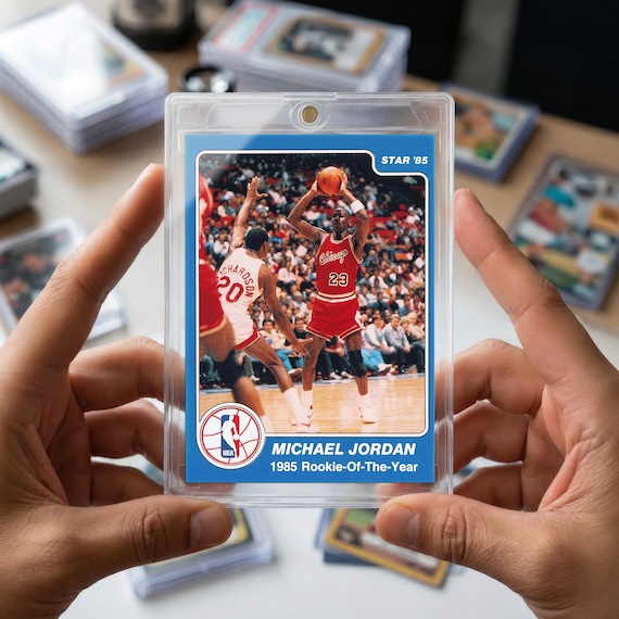 Michael Jordan Rookie Card | 1984 Star ROY #288 Exact Replica | Chicago Bulls Vintage Sports Memorabilia