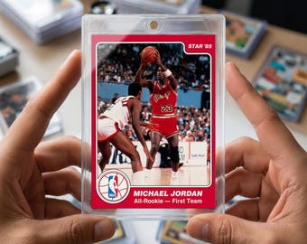 Michael Jordan Rookie 1985-86 Star All Rookie Team #2 Exact Replica | Chicago Bulls Vintage Sports Memorabilia
