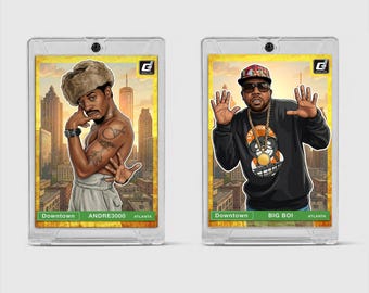 Outkast Andre 3000 Big Boi Custom Downtown Trading Card Set