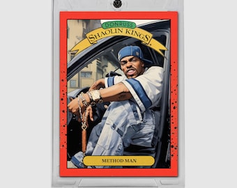 Method Man Limited Edition Shaolin Kings Hip Hop Card Wu-Tang Clan  /20
