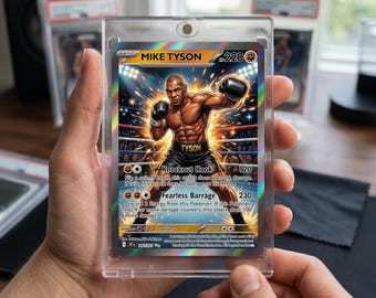 Mike Tyson Pokemon Custom Holo Trading Card Limited Edition