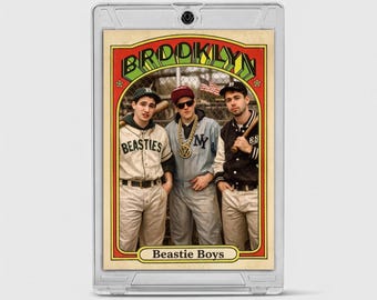 Beastie Boys Custom-Designed Trading Card 1972 Topps