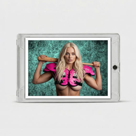 Margot Robbie Barbie Bo Jackson Shoulder Pads Homage Card Limited Edition