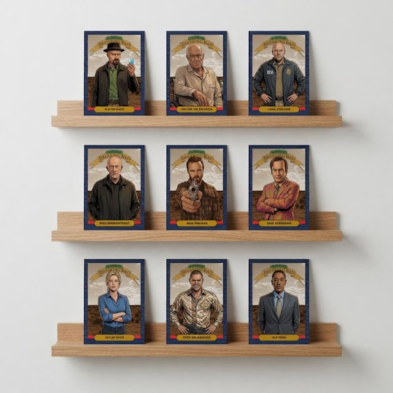 Breaking Bad Custom Cards – 9-Card Full Set or You Pick Individual Cast Cards