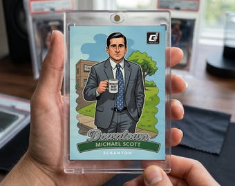Michael Scott The Office Custom Trading Card Optic Downtown