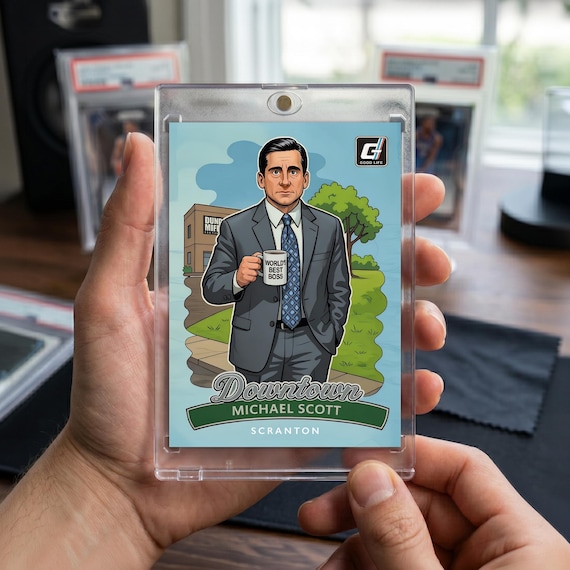 Michael Scott The Office Custom Downtown Trading Card