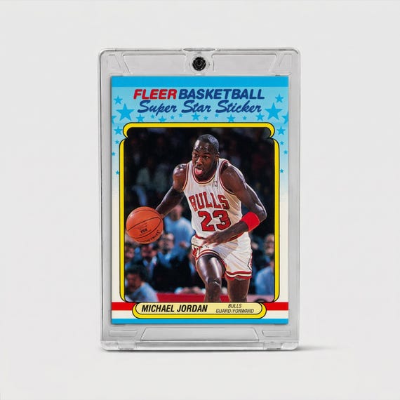 Michael Jordan 1988 Fleer Super Star Sticker #7 | Chicago Bulls Sports Memorabilia