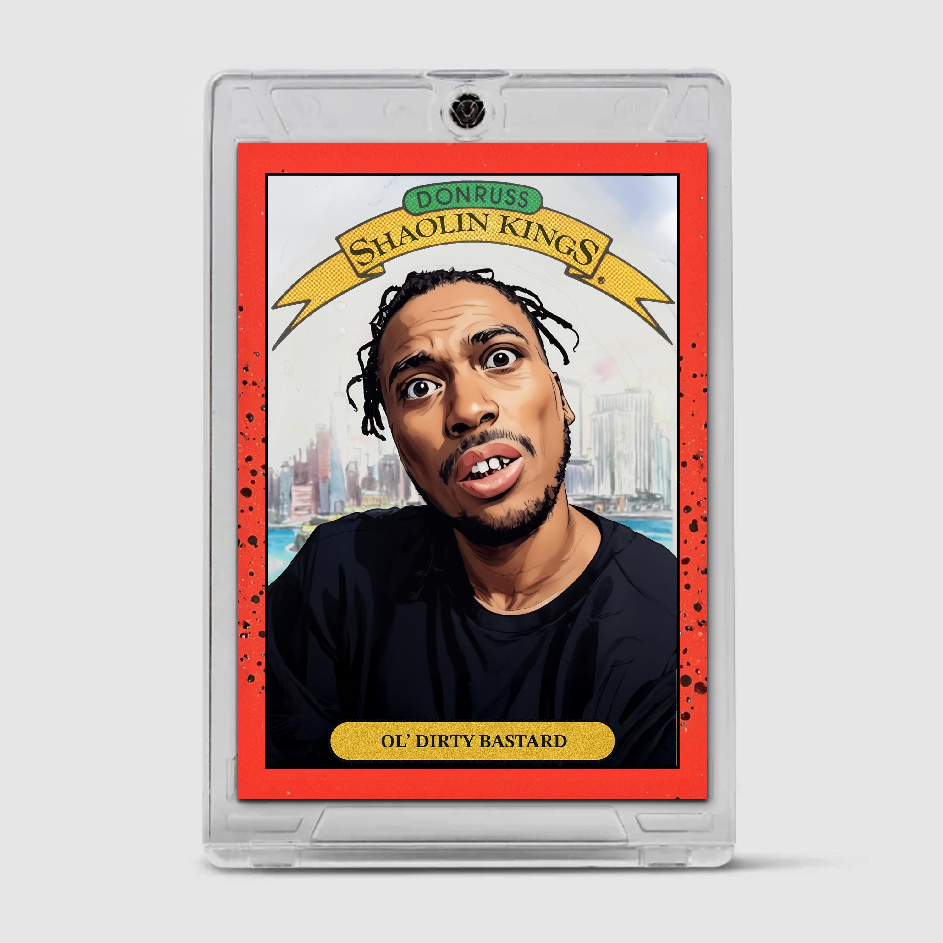 OL' DIRTY BASTARD 新品 HipHop Wu-Tang Clan Ol Dirty Bastard ODB Limited Edition Shaolin Kings Hip Hop Card Wu
