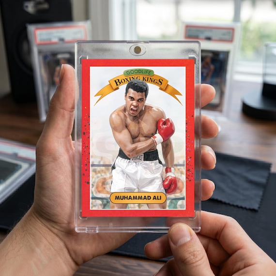 Muhammed Ali Boxing Kings Custom Card: Retro Sports Art Memorabilia