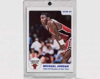 Michael Jordan Rookie | 1984-85 Star Exact Replica Proxy Card | Chicago Bulls Vintage Sports Memorabilia | Vintage Sports Gift