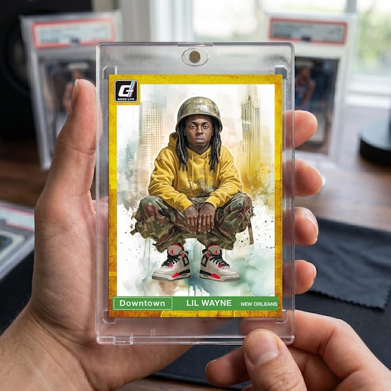 Lil Wayne Downtown Trading Card | Custom Hip-Hop Rap Art Collectible