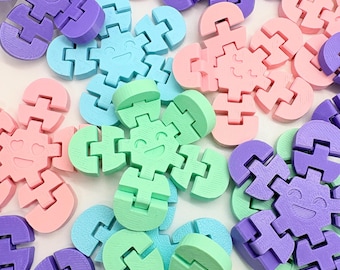 3D Printed Flower Fidget Toys - Easter Egg Filler - Bulk Pricing Available