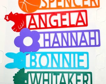 Personalized 3D Printed Bookmark | Custom Name + Icon | Book Lover Accessory