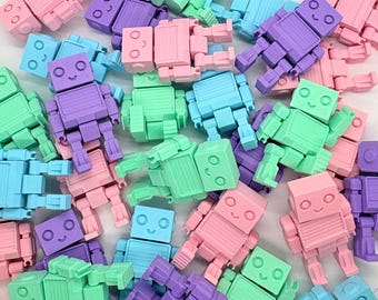3D Printed Robot Fidget Toys - Easter Egg Filler - Bulk Pricing Available