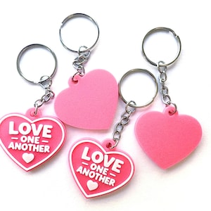 Love One Another Keychains | Primary and Youth Handouts | Baptism Gifts | Bulk discounts