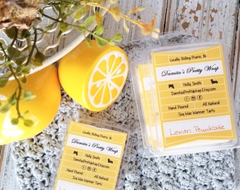 Lemon Poundcake // All Natural Soy Wax Warmer Tarts // Soy Melt/ Candle/ Wedding Favors/ Gifts