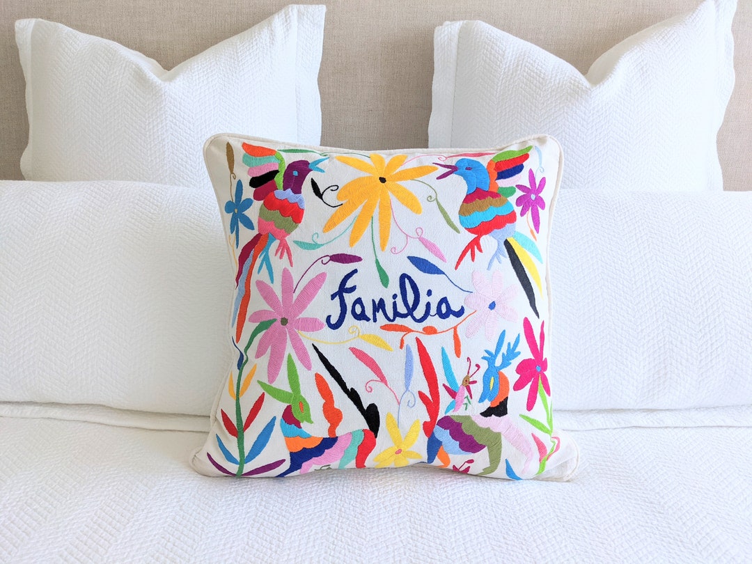 Madetoorder / Custom Made Otomí Throw Pillow Cover Personalized Hand