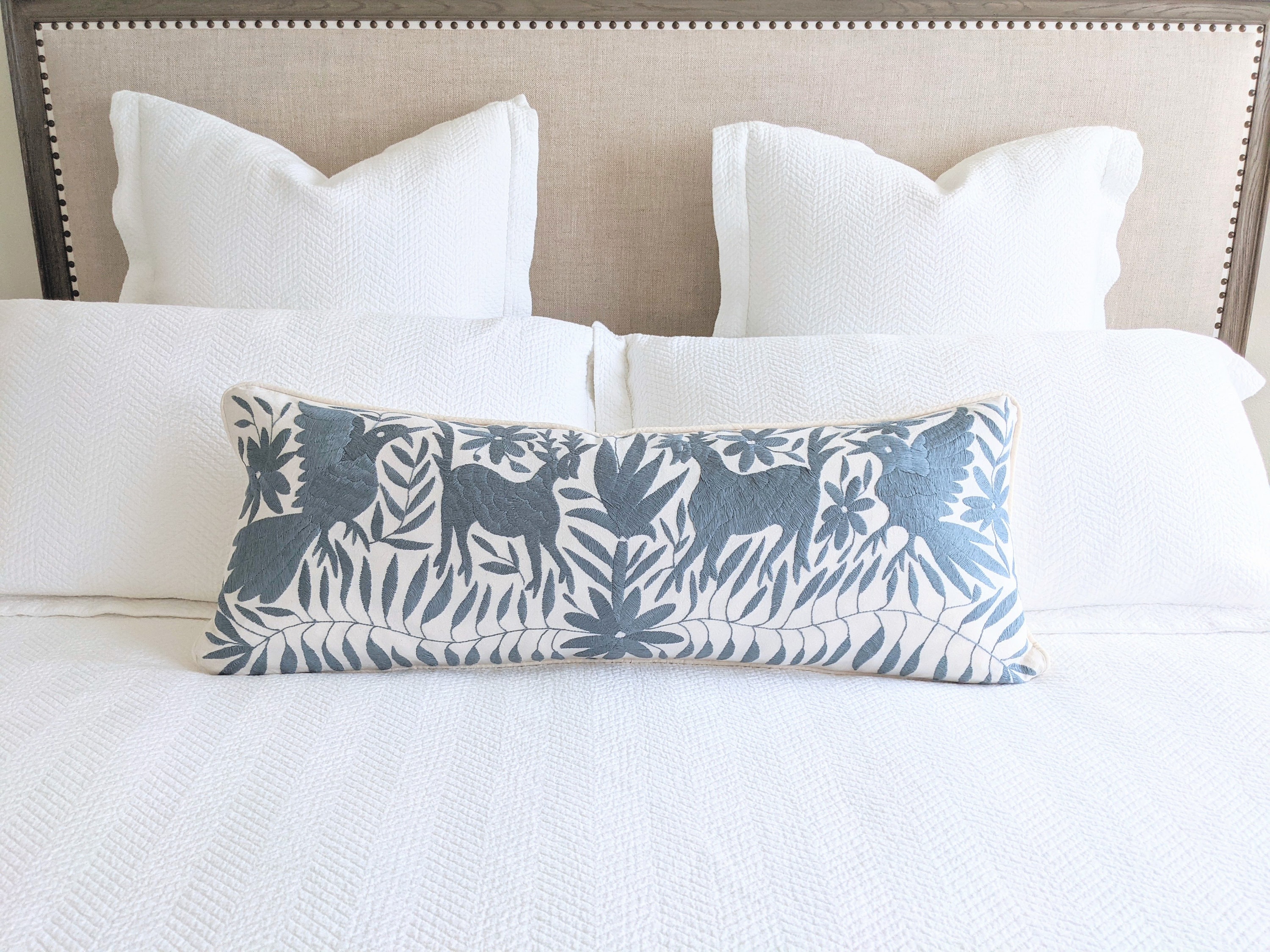 Noria Cushion Covers with Otomi Embroidery - Set of 2 — The Nopo