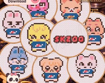ASTRO ロロハ KOOKOO MJ Kpop Astro Roroha Aroha Kookoo/ MJ Cross Stitch Pattern - Etsy