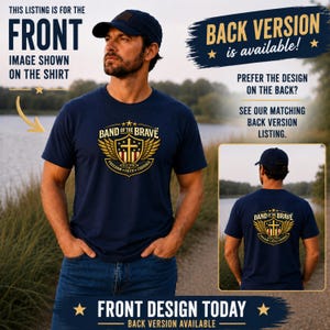 Patriotic Biker T-Shirt, American Flag & Cross, America 250, 1776 Freedom, 4th of July, Front Print Tee image 2
