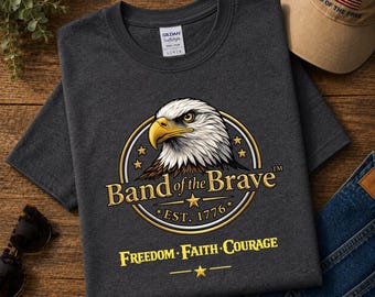 Patriotic Eagle Shirt, America 250, 1776 Freedom, 4th of July, Front Print Tee
