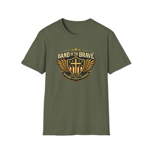 Patriotic Biker T-Shirt, American Flag & Cross, America 250, 1776 Freedom, 4th of July, Front Print Tee image 14