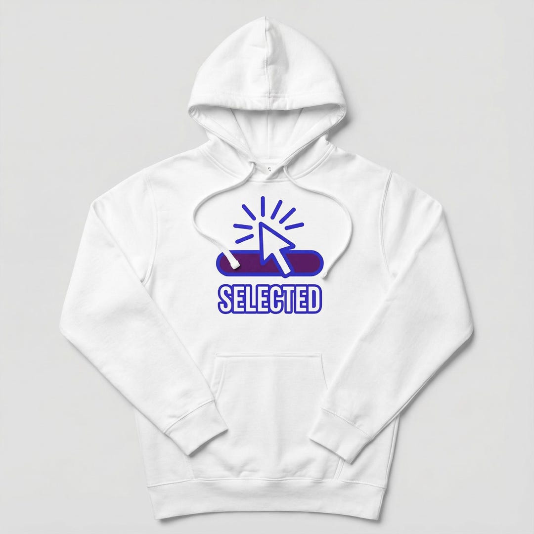 Digital Chosen One Electric Glow Mouse Cursor Hoodie, Unisex Midweight ...