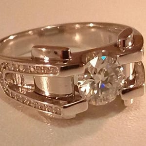 Bague Alliance Vintage Dorée 18k 750/1000 Créateur Taille 55